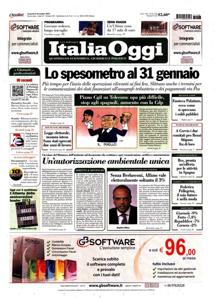 Italia oggi : quotidiano di economia finanza e politica